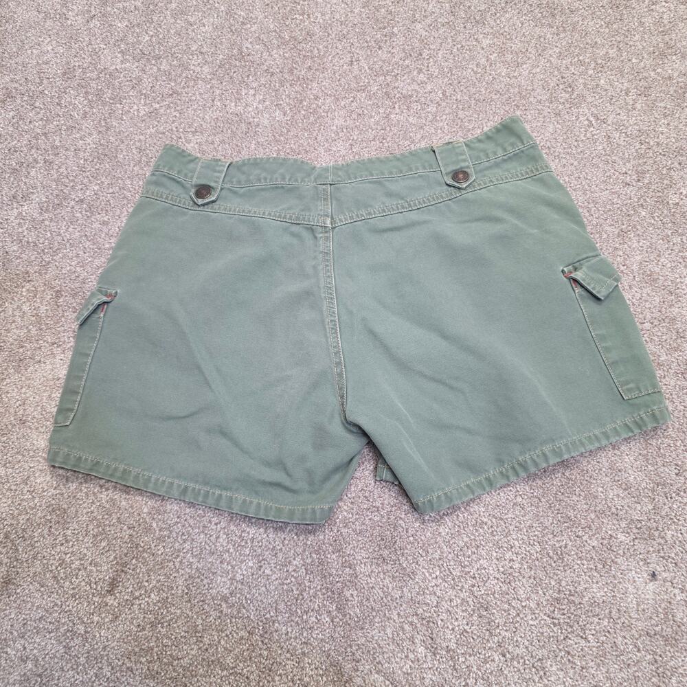 Gloria Vanderbilt Cargo Shorts Olive Green Size 8 Cotton Pocket Casual